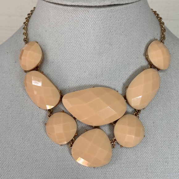 Unique faceted large multi size rhinestone necklace - Picture 1 of 4